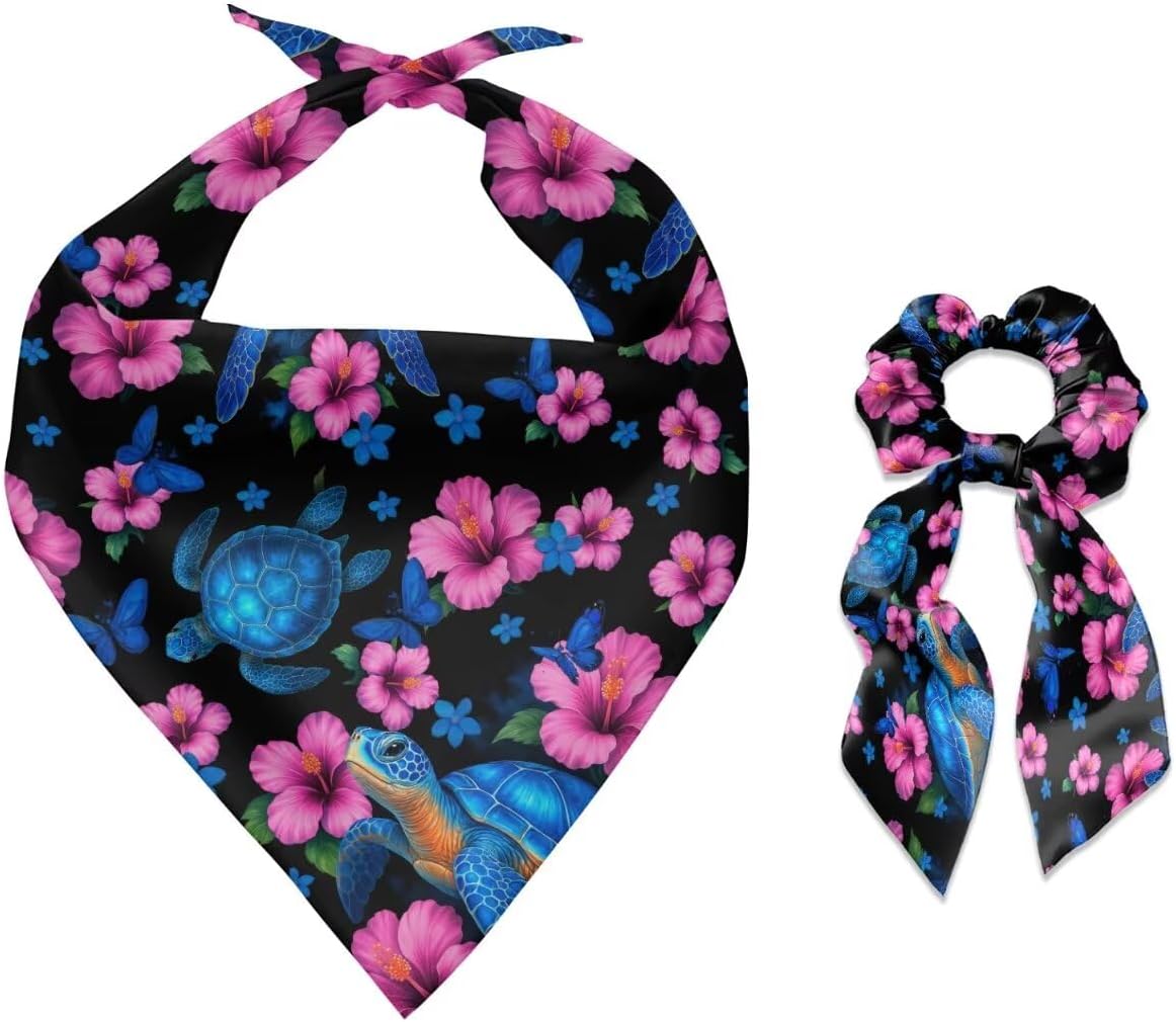 bandana and scrunchie