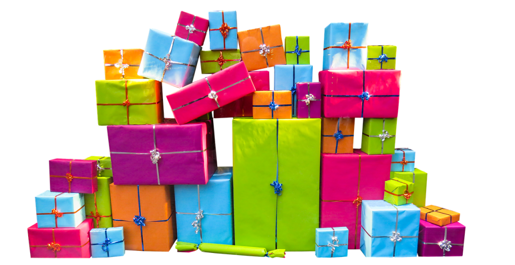 wrapped gifts