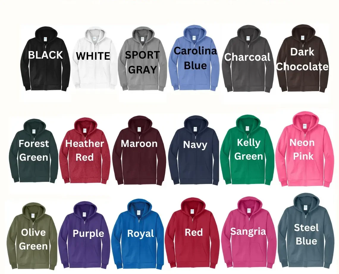 people hoodies in different colors