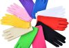 10 Pairs of Short Satin Stretchy Gloves to Match Your Outfits