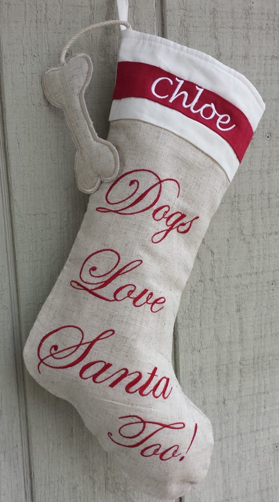 dog holiday stocking