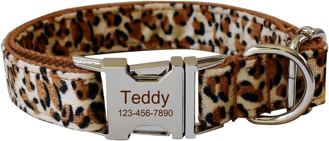 leopard dog collar
