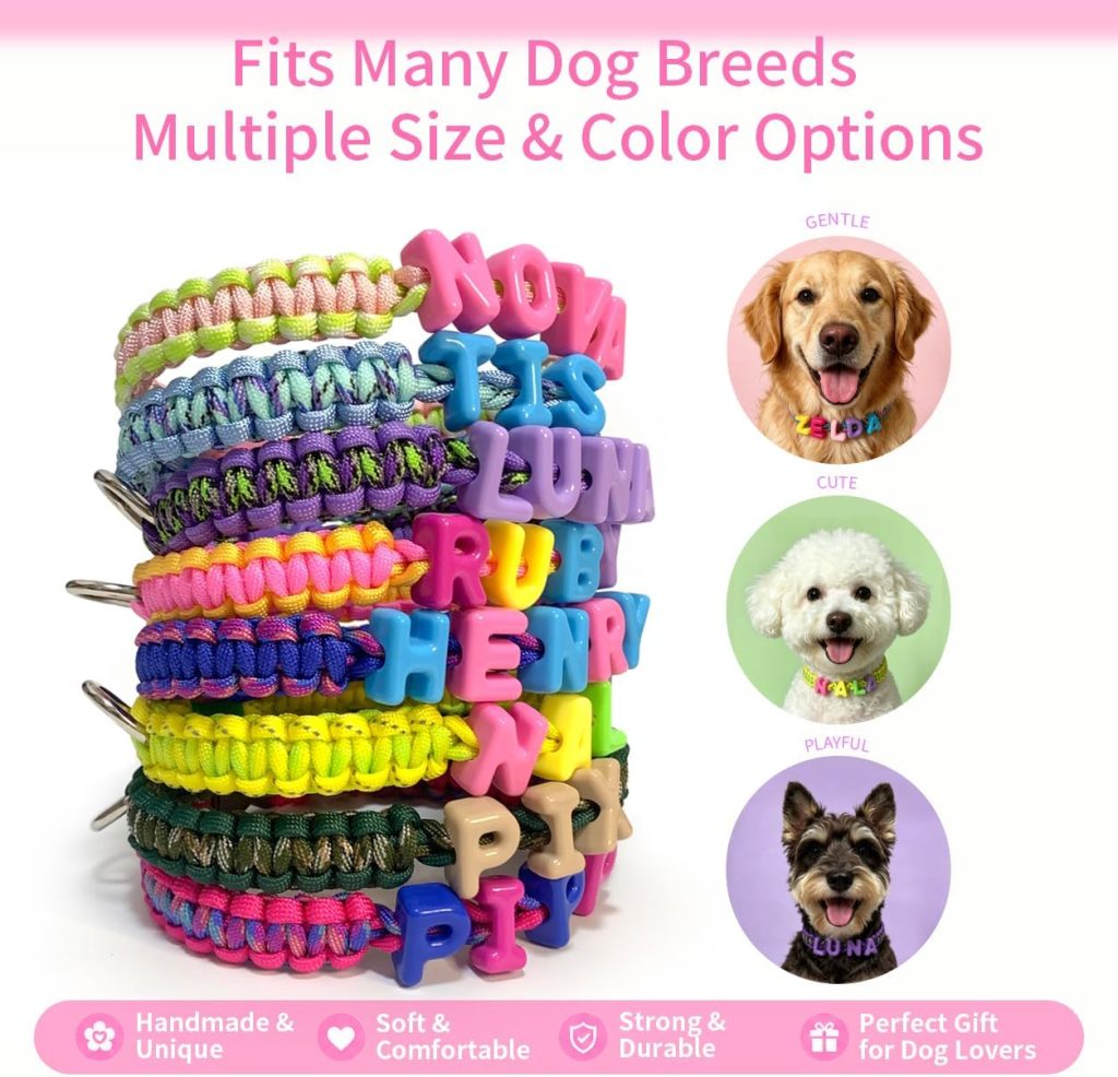 beaded dog necklaces
