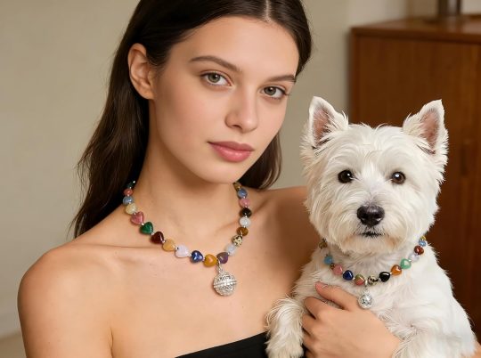 Handmade Matching Dog and Owner Necklaces With Beautiful, Natural Healing Gemstones