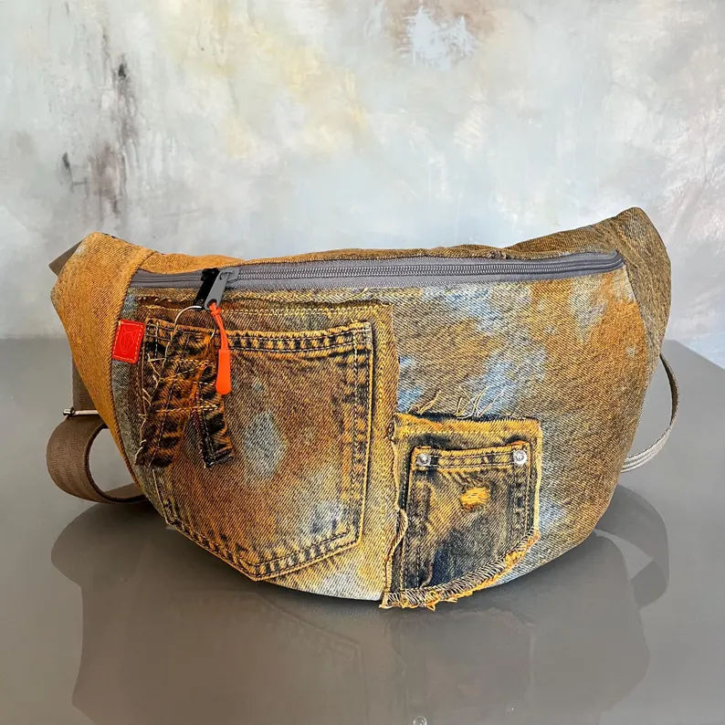 orange fanny pack