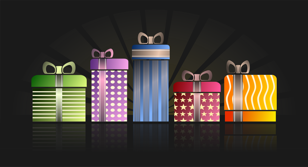 wrapped presents