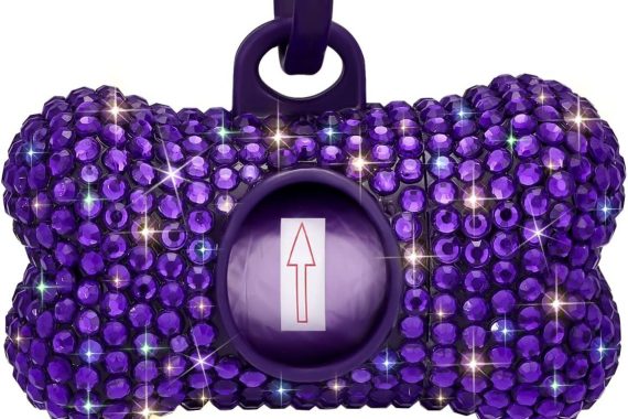 Glittering Rhinestones Adorn This Simple Dog Walking Staple. Choose From 6 Colors
