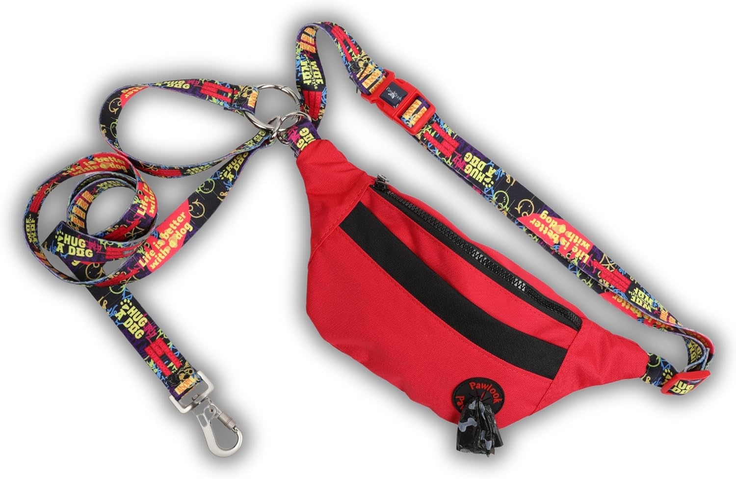 red waist pack