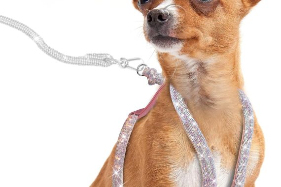 This No Pull Dog Harness With Bling is Available in 4 Glittering Colors