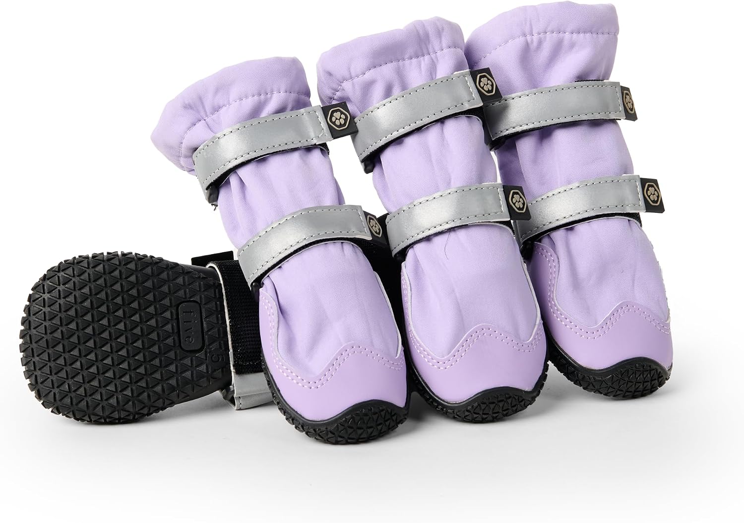4 lilac dog rainboots