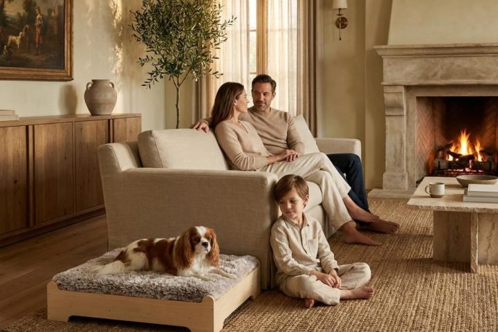 A Dog Bed Crafted From Furniture-Grade Wood to Match Your Home Decor