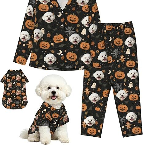 matching dog and owner halloween pajamas
